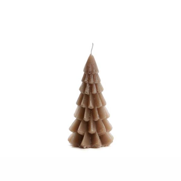 Rustik Lys kaars Kerstboom Cognac 12