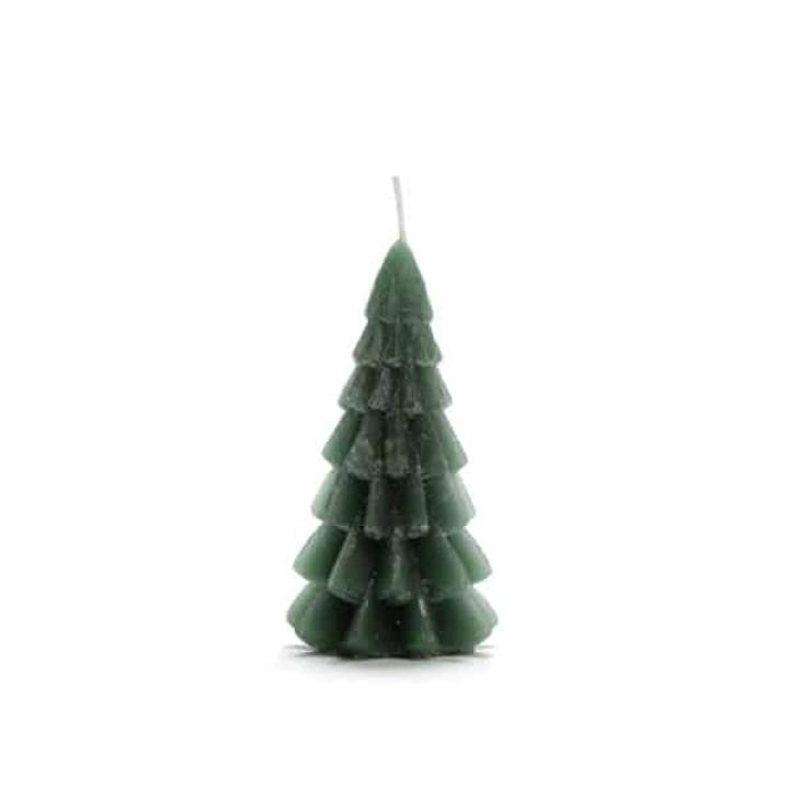 Rustik Lys kaars Kerstboom Forest green 12