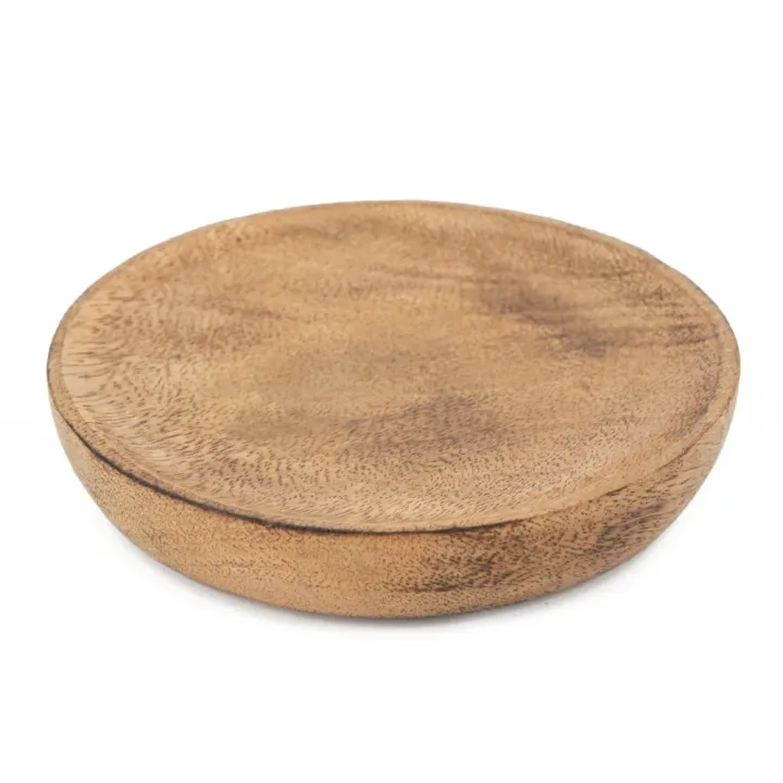 Massief houten schaaltje 12cm rond medium - wt0505