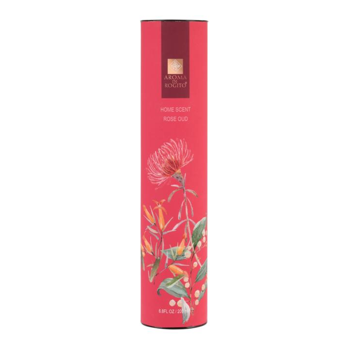 Geurstokjes Rose Oud 200ml in luxe koker cadeauverpakking