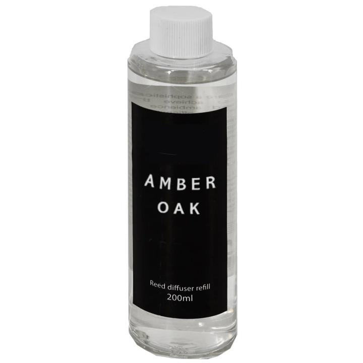 200ml Amber Oak - navulling voor geurstokjes - reed diffuser refill