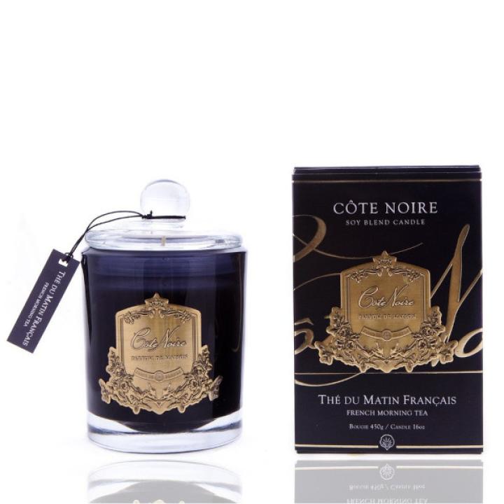 Geurkaars French Morning Tea 450gr goud - Cote Noire