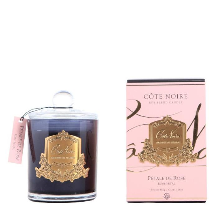 Geurkaars Rose Petal 185gr goud - Cote Noire