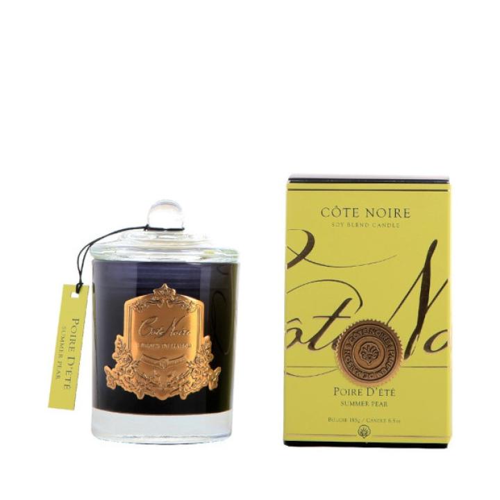 Geurkaars Summer Pear 185gr goud - Cote Noire