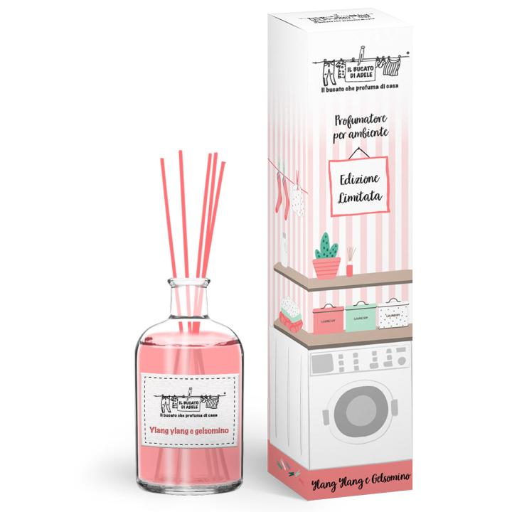 Geurstokjes 200ml Ylang Ylang & Gelsomino - Il Bucato di Adele