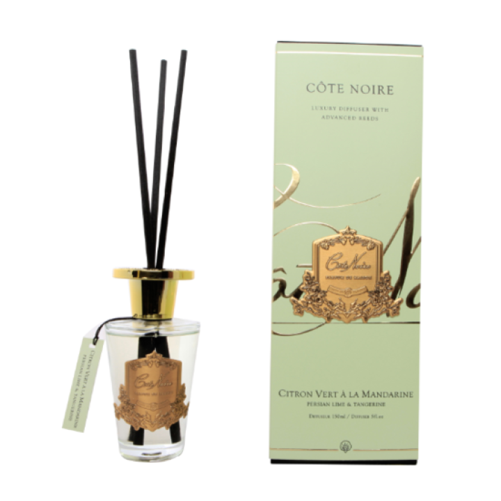 Geurstokjes Persian Lime 150ml goud - Cote Noire
