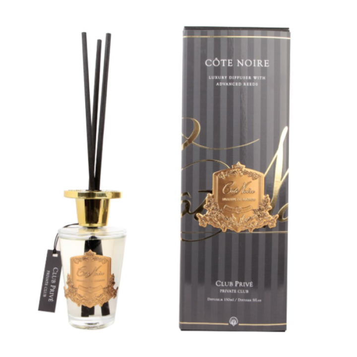 Geurstokjes Private Club 150ml goud - Cote Noire