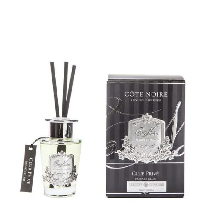 Geurstokjes Private Club 90ml zilver - Cote Noire