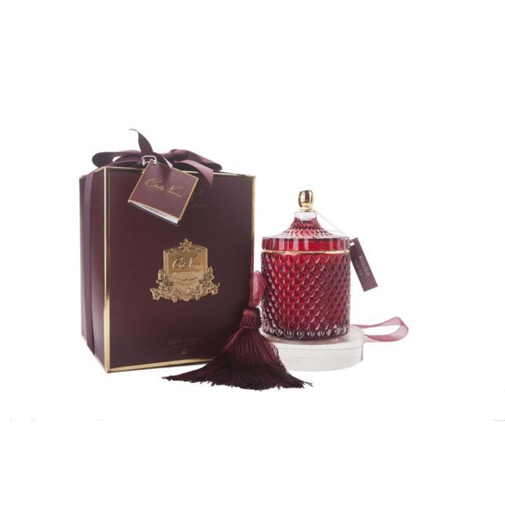 Geurkaars Red Art Deco groot - Rose Oud - Cote Noire (GML45011)