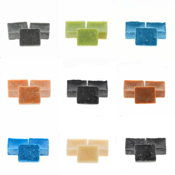 Set met 9 verschillende amberblokjes | geurblokjes uit Marokko | cadeauset of proefset