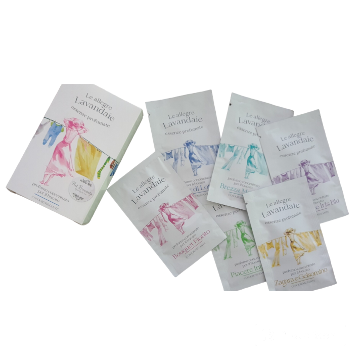 Wasparfum proefpakket met 6 zakjes van 10ml - Le Allegre Lavadaie