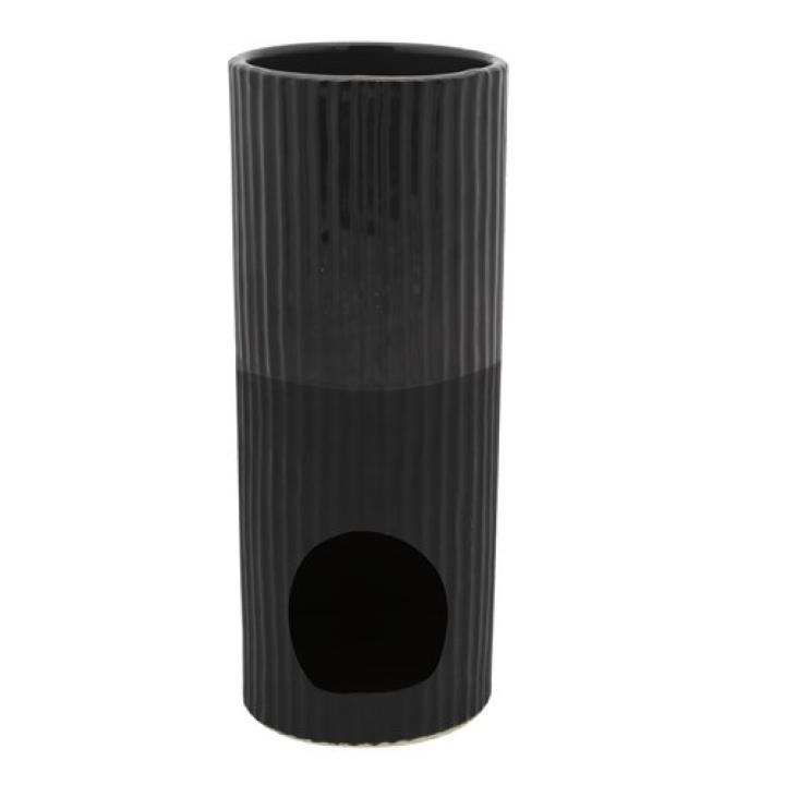 Waxbrander zwart ribbel 9x23cm extra hoog - ScentChips