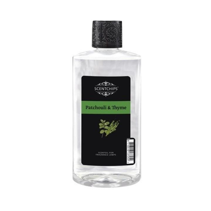 Patchouli & Thyme 475ml geurbrander navulling Scentoil - ScentChips