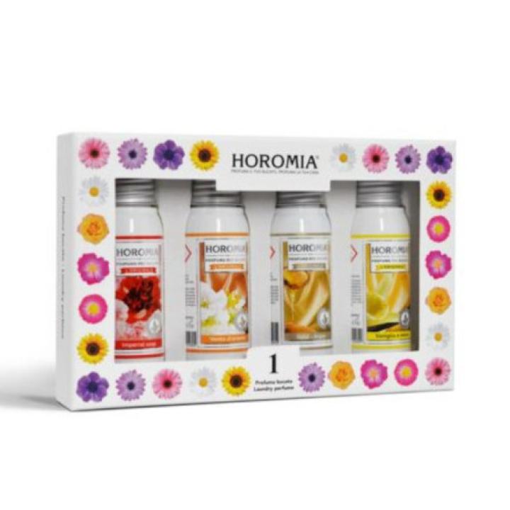 Wasparfum HORO 1 cadeaupakket met 4 flesjes van 50ml - Horomia