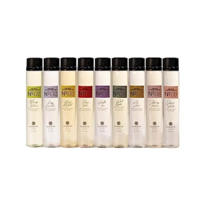 Wasparfum proefpakket met 9 flesjes van 25ml - Lavayette Premium