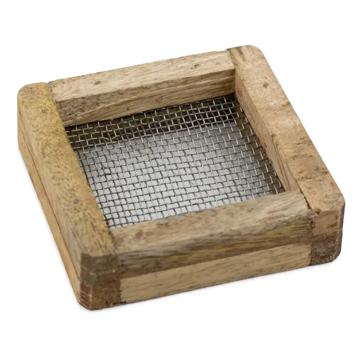 Houten mini rasp vierkant blanco 8x8cm voor amberblokjes - hb1466