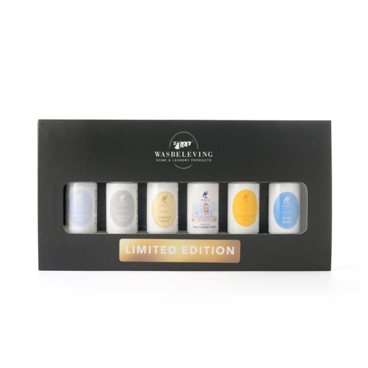 Wasparfum cadeaupakket met 6 flesjes van 20ml Limited Edition - Wasbeleving/Hypno Casa
