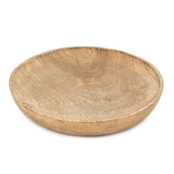 Massief houten schaaltje 15cm rond large - wt0506