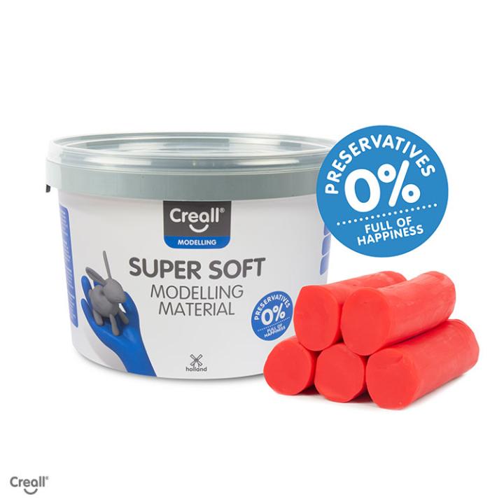 Creall Super soft 1750gram speelklei - rood