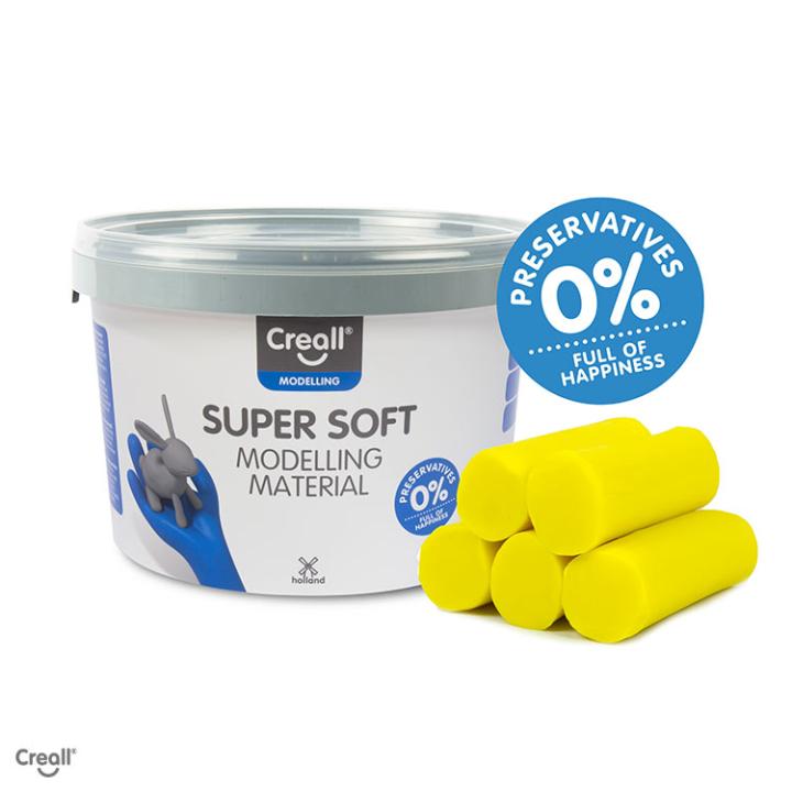 Creall Super soft 1750gram speelklei - geel