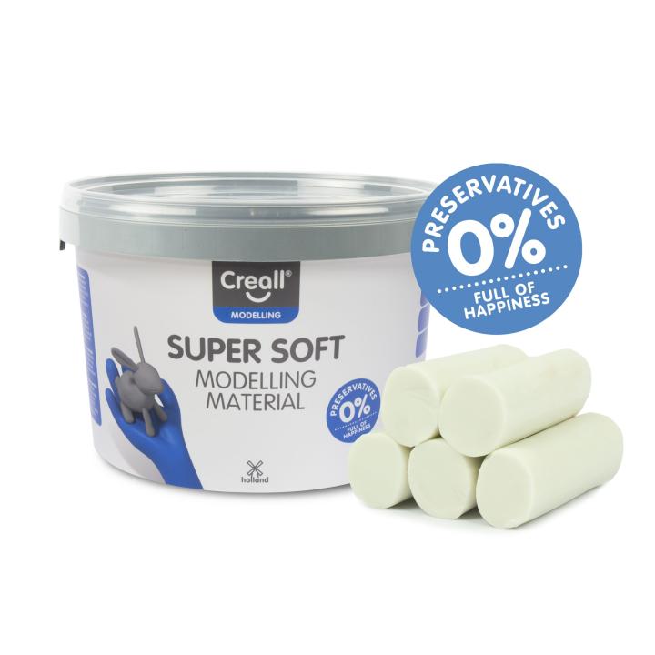 Creall Super soft 1750gram speelklei - wit