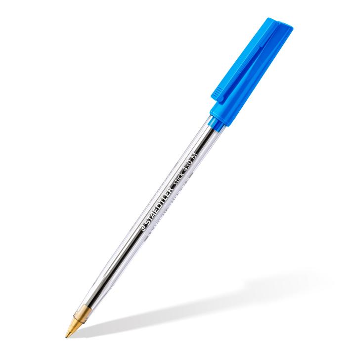 Balpen Staedtler stick 430 medium 10stuks - blauw