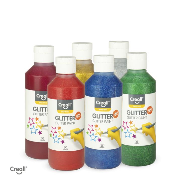 Creall Glitter 6x250ml glitterverf