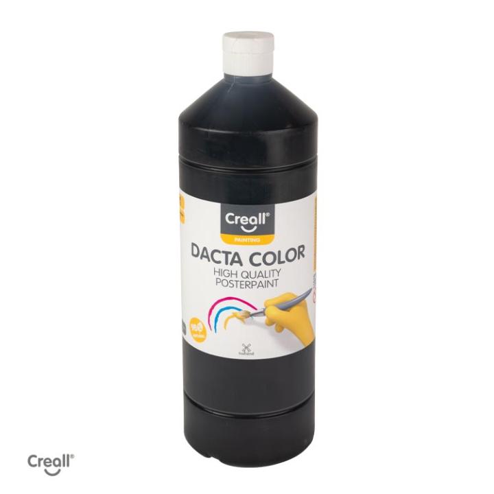 Creall Dacta color 1000ml plakkaatverf - zwart