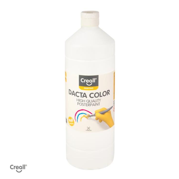 Creall Dacta color 1000ml plakkaatverf - wit