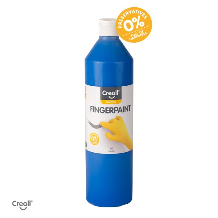 Creall vingerverf 750ml (happy ingredients) - blauw