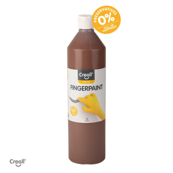 Creall vingerverf 750ml (happy ingredients) - bruin