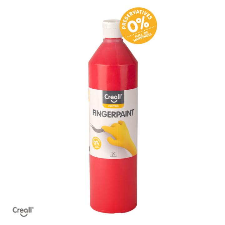 Creall vingerverf 750ml (happy ingredients) - rood