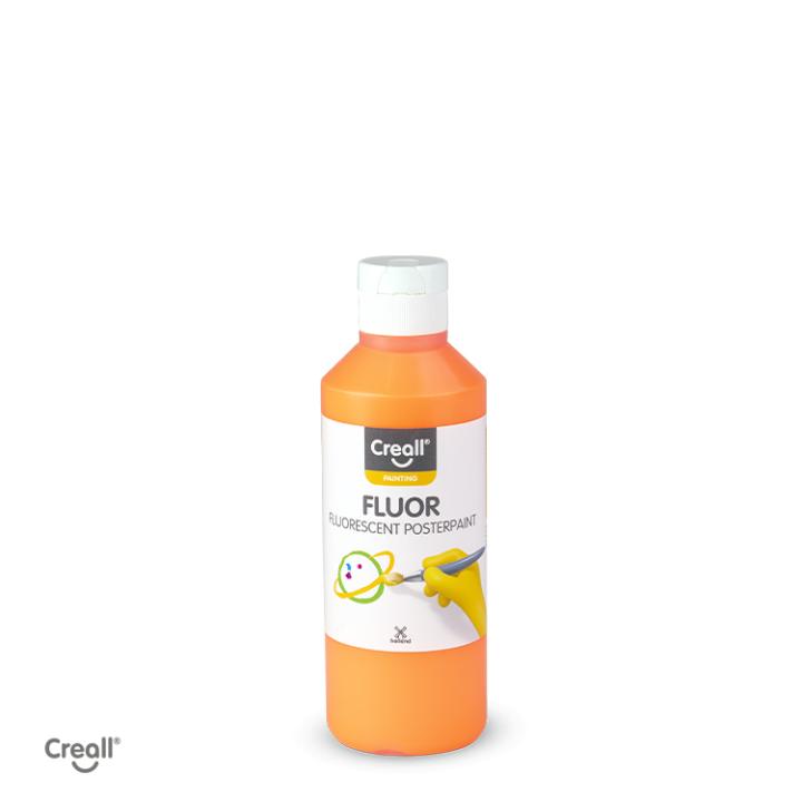 Creall Fluor 250ml fluorescerende plakkaatverf - oranje