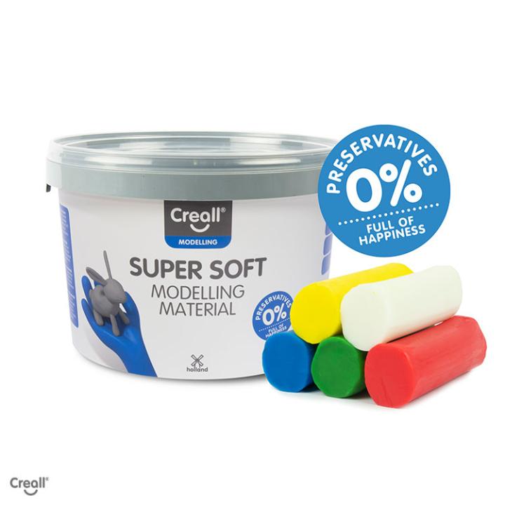 Creall Super soft 1750gram speelklei 5-kleuren