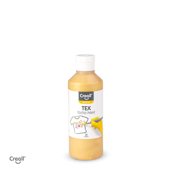 Creall Tex 250ml textielverf goud en zilver - goud
