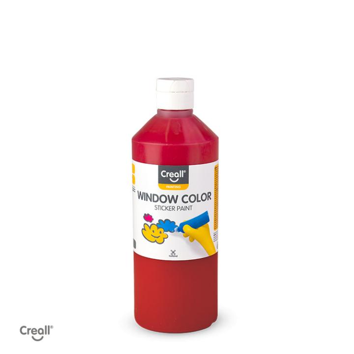 Creall Window colour 500ml stickerverf - rood