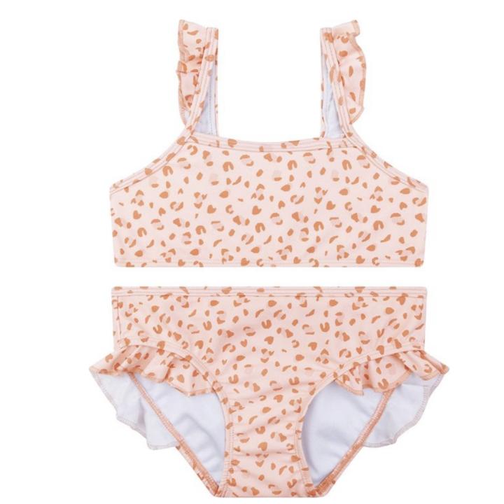 Swim Essentials Bikini Meisjes - Zwemkleding Meisjes - Old Pink Panterprint - Maat 110/116