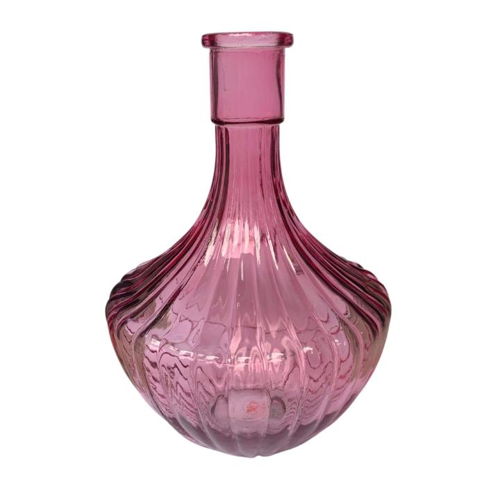 Fles vaas in roze