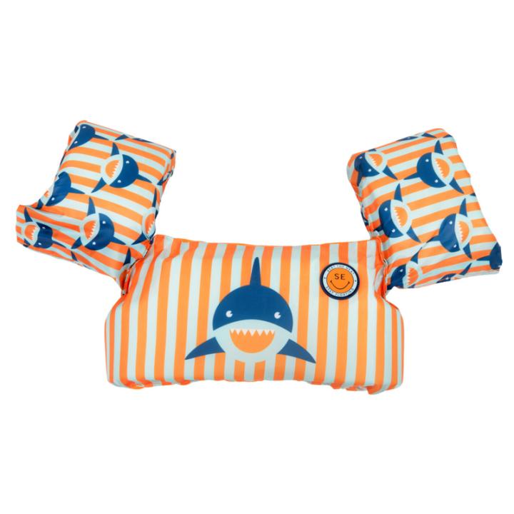 Swim Essentials - Puddle Jumper Zwemvest - Oranje/Blauw Haaien - 2-6 jaar - 15-30 kg