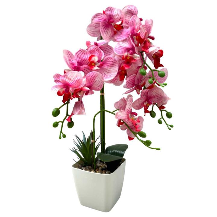 Orchidee Kunstbloem Roze 55 cm