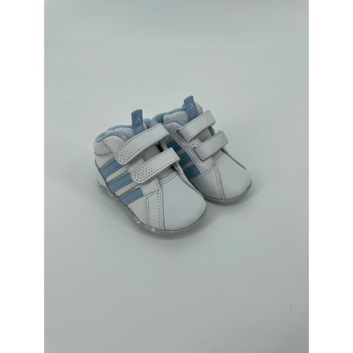 Baby Schoentjes Wit Lichtblauw Maat 17