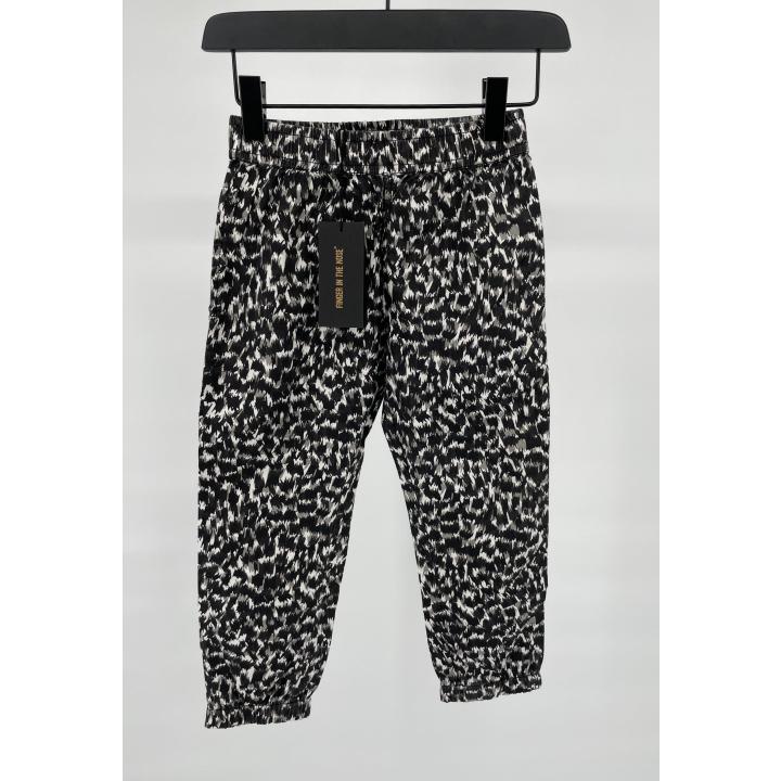 Broek Zwart Grijs Panter - 110 - Nieuw