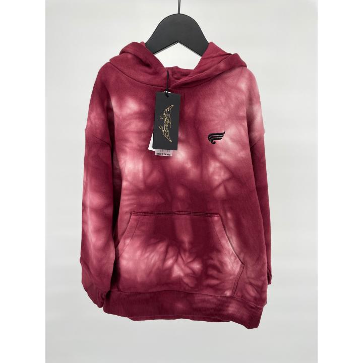 Hoodie Rood Tie Dye Maat 110