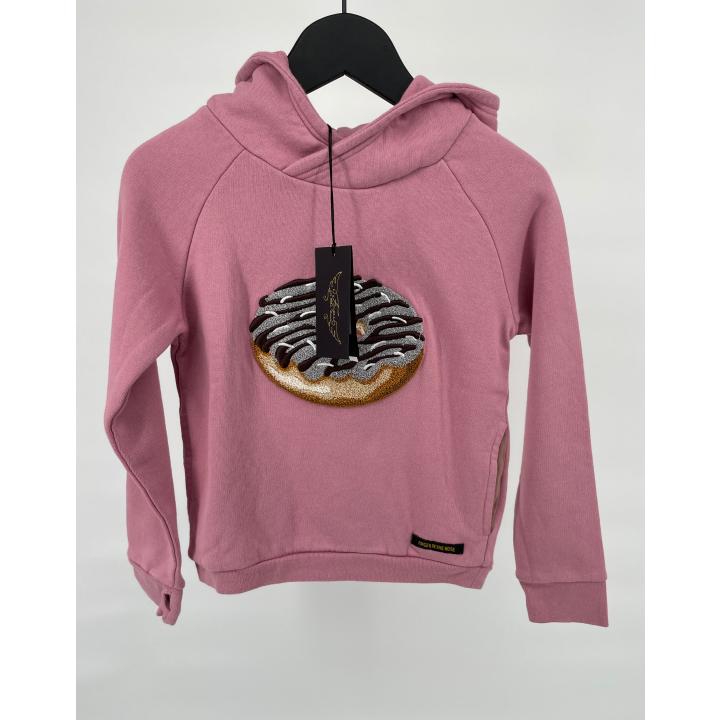 Hoodie Roze Donut Maat 122