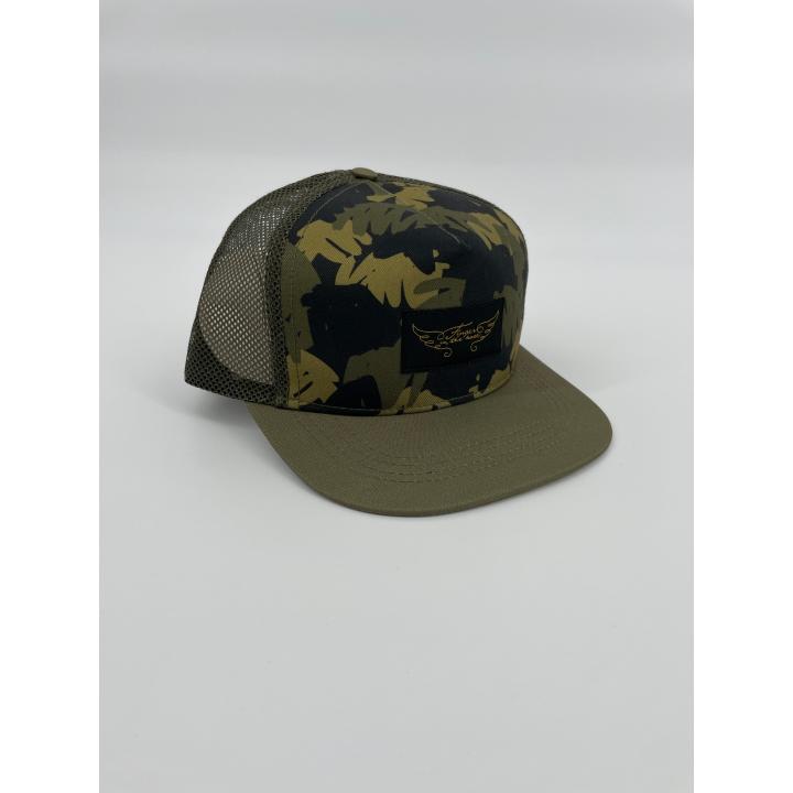 Pet Groen Camouflage Maat 2 - 8 Jaar