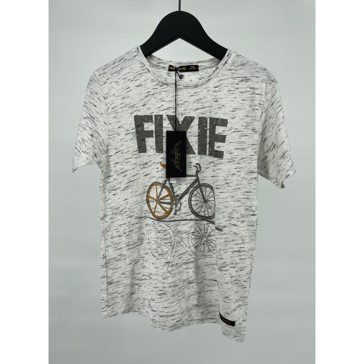 T-shirt Beige Fixie Bike Maat 146