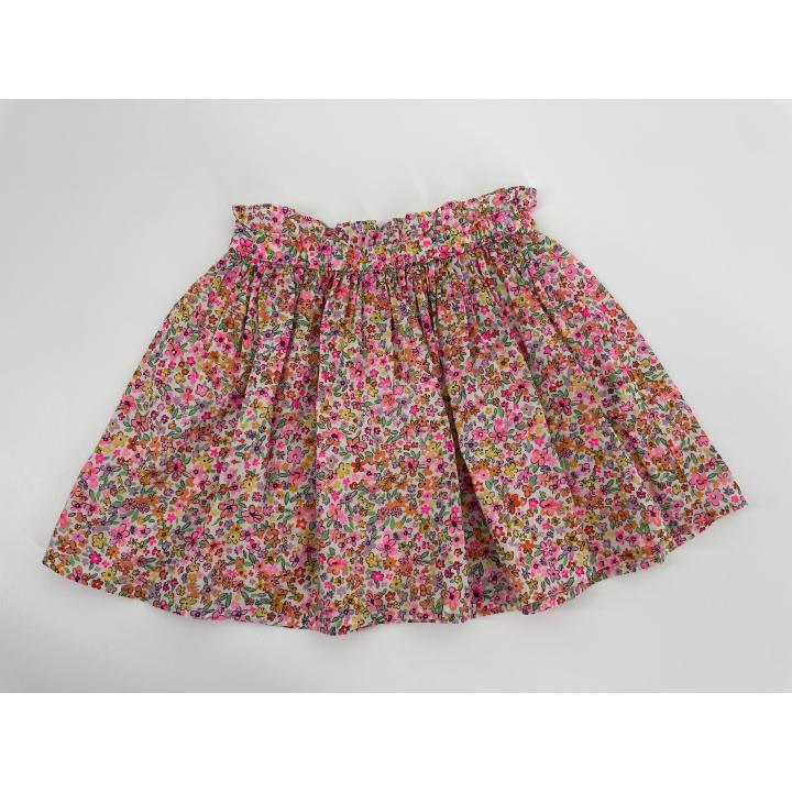 Rokje Wit Multi Color Bloemetjes Print Maat 92