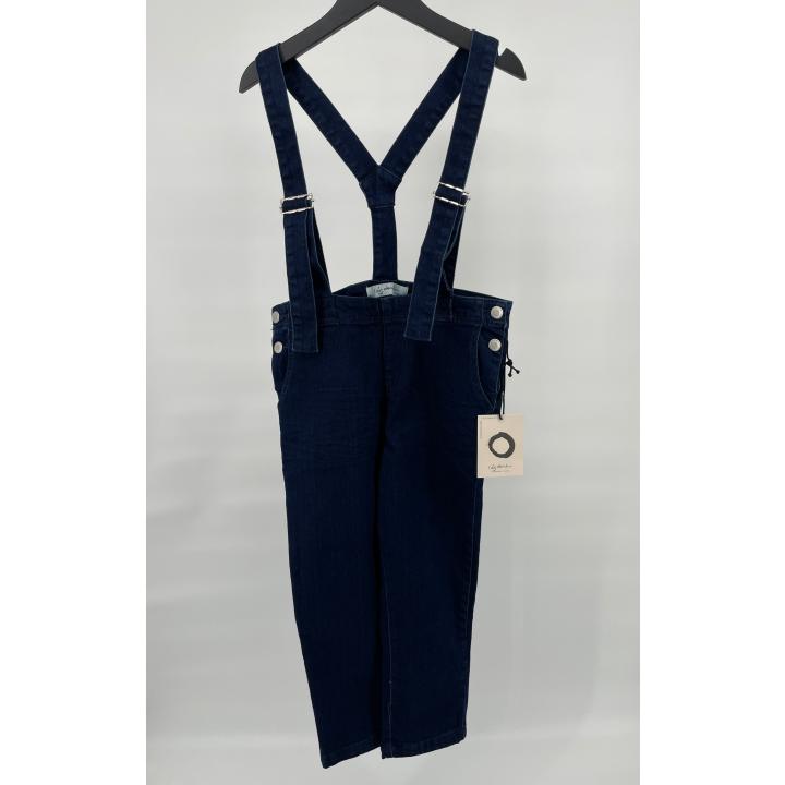 Tuinbroek Donkerblauw Denim Maat 110 / 116
