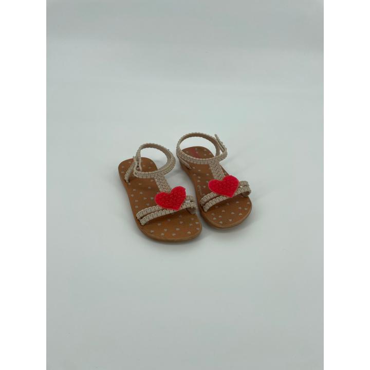 Water Sandalen Beige met Hartje Maat 25 / 26