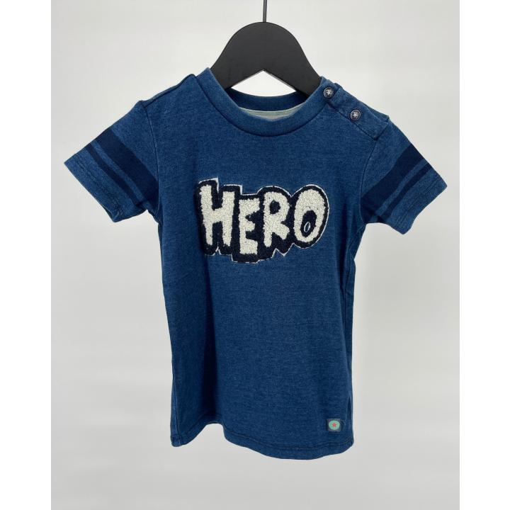 T-shirt Blauw Hero Maat 86